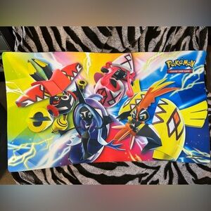 Pokemon Colorful Playmat with Red, Yellow, and Blue